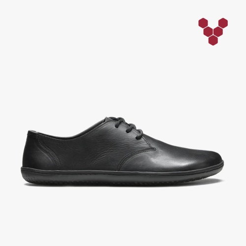 Vivobarefoot Ra Lux Svart Oxford Sko Herre [5-AEVP]